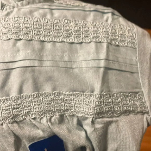 Ella Moss Ladies' Lace Trim Knit Top Large - Picture 4 of 5